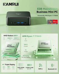 KAMRUI E3B AMD Ryzen 7730U/7735HS Mini PC