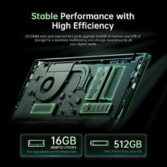 KAMRUI LX15 PRO AMD Ryzen 5 7430U Laptop