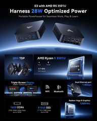 KAMRUI E3 AMD Ryzen™ 5 3501U Mini PC