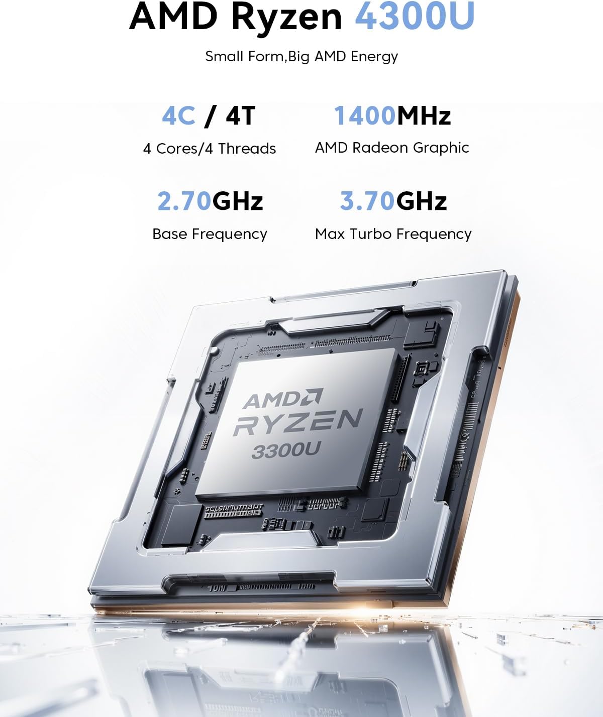 KAMRUI P1 AMD Ryzen™3 4300U Mini PC