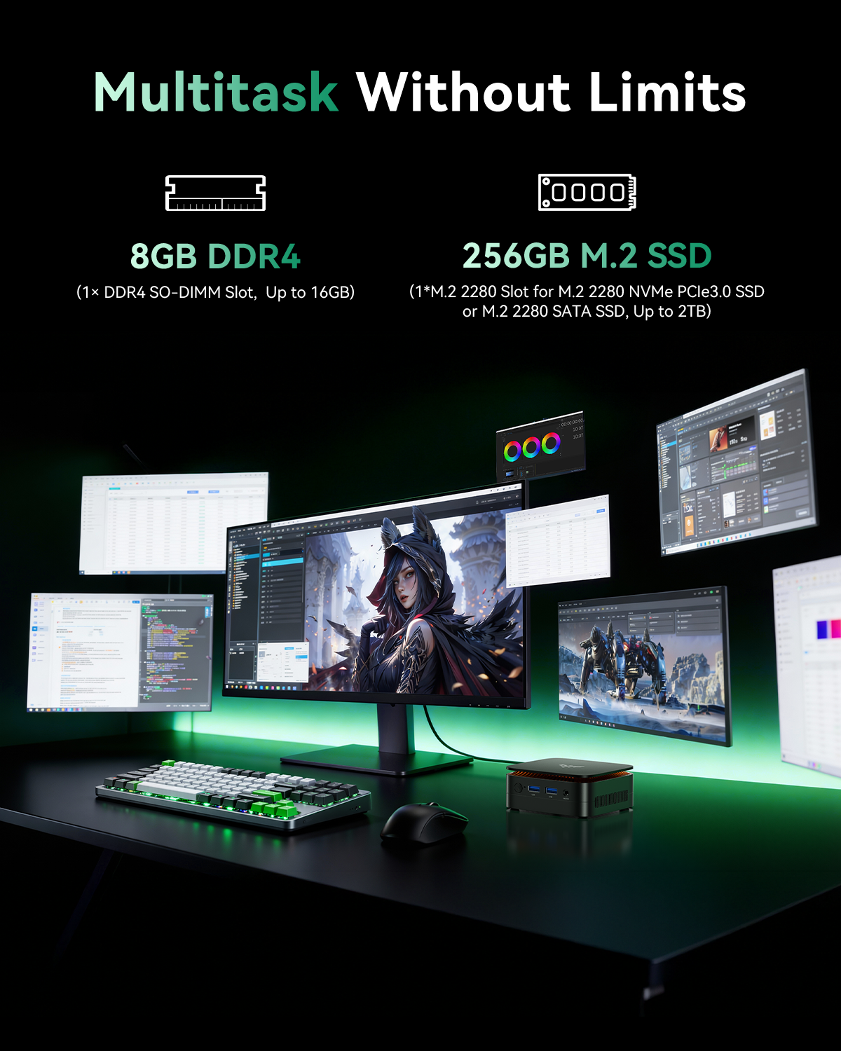 KAMRUI E1 AMD 3150U Mini PC