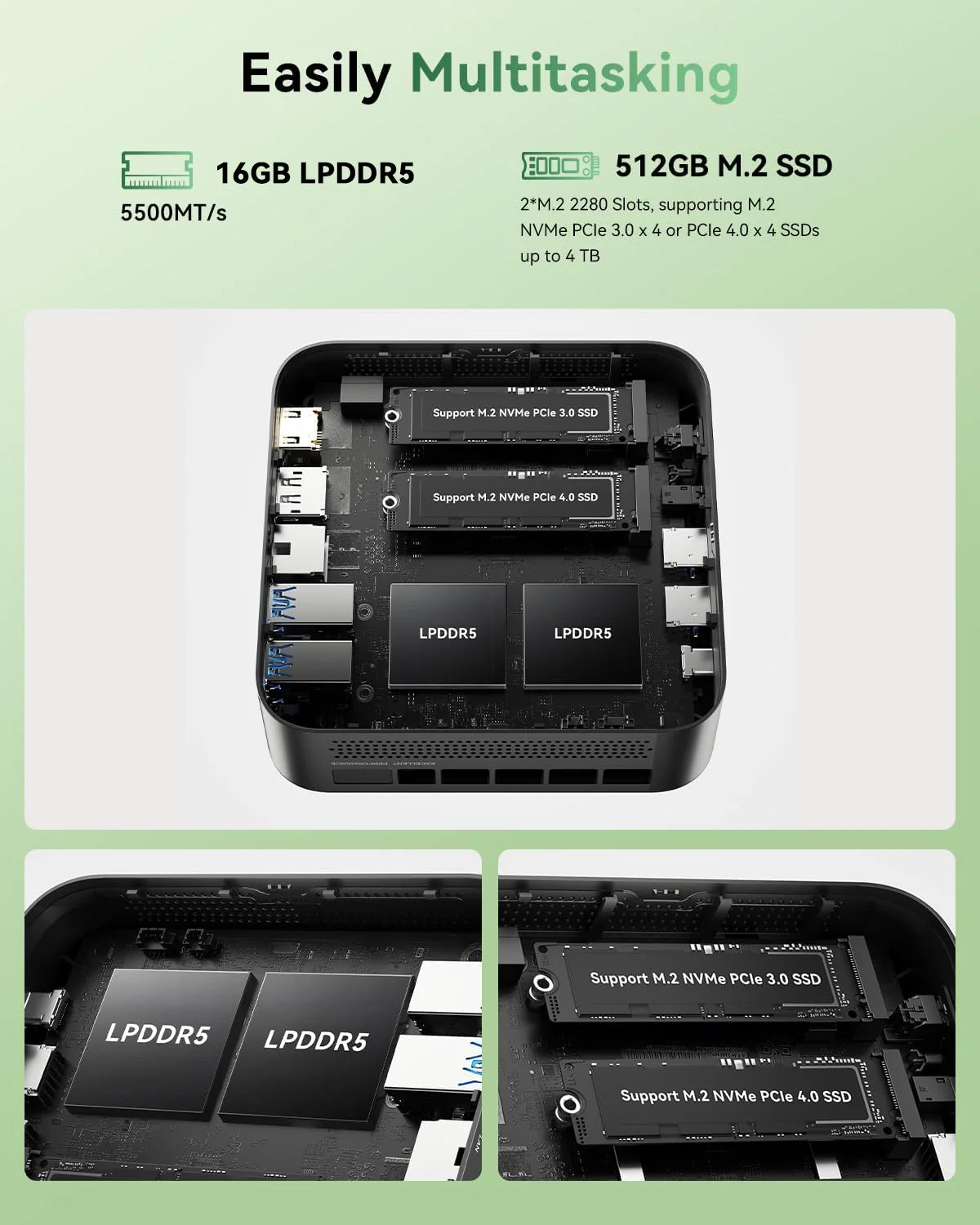 KAMRUI E3B AMD Ryzen 7730U/7735HS Mini PC