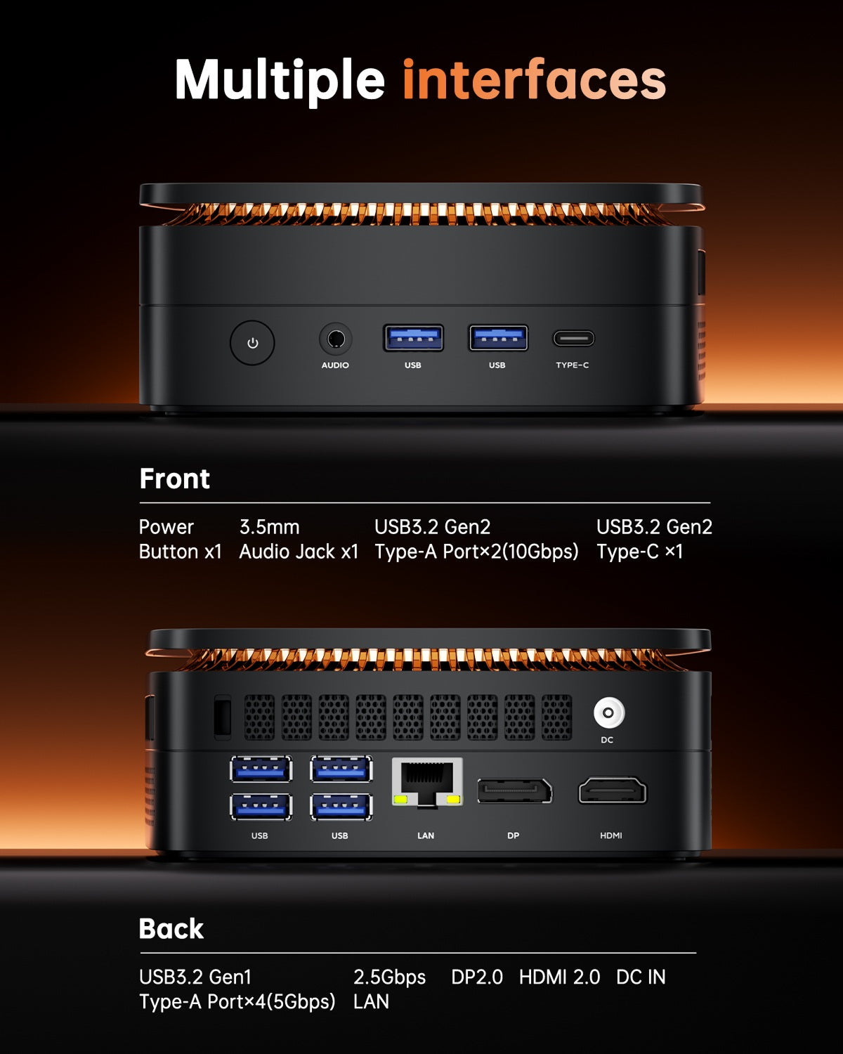 KAMRUI H1 AMD Ryzen 7 6800H/7735HS Mini PC